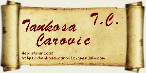 Tankosa Čarović vizit kartica